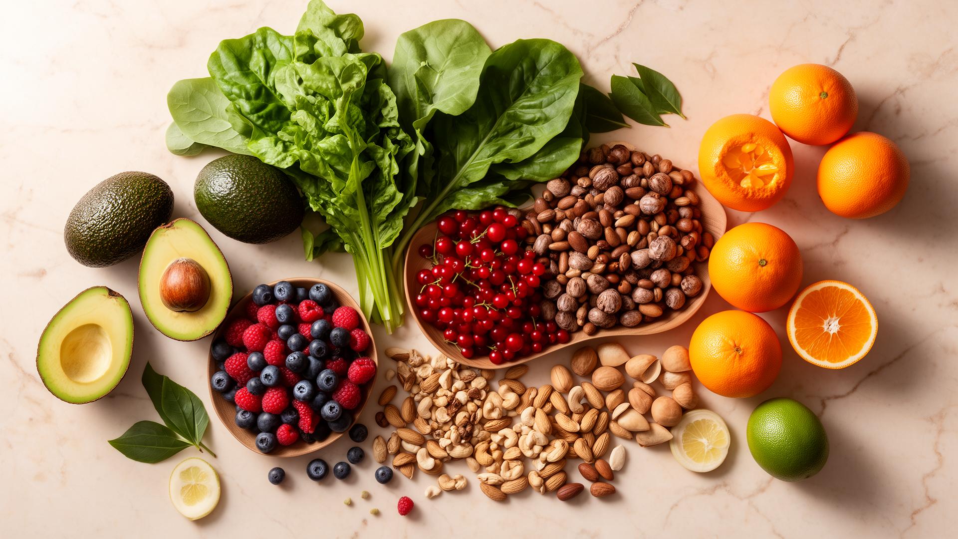 Keten bir zemin üzerinde düzenlenmiş taze organik sebze ve bitkiler